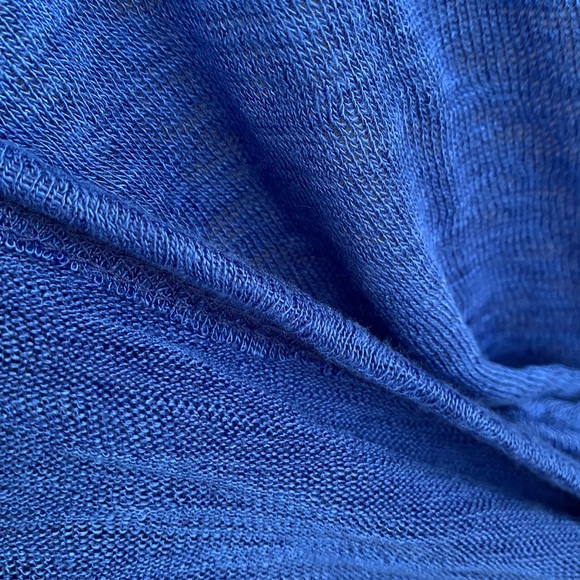 ❌DONATED❌Cherish Royal Blue Cuffed Sleeve Tie Top - Picture 11 of 14